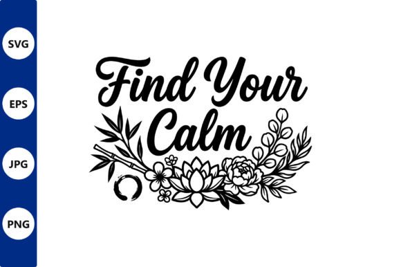 Find Your Calm Floral Line Art: A Designer's Review