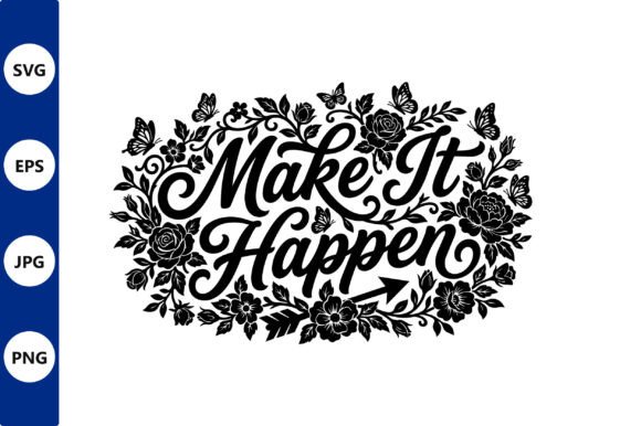 Floral Script Typography Vector Design Review