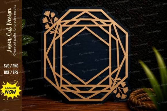 Geometric Floral Frame Laser Cut Svg Review