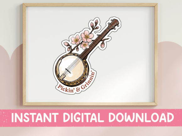 Pickin and Grinnin Banjo Floral Design Review