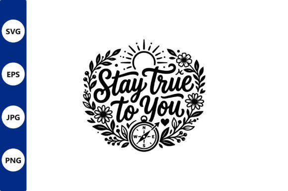 Stay True to You Floral Compass Vector Review