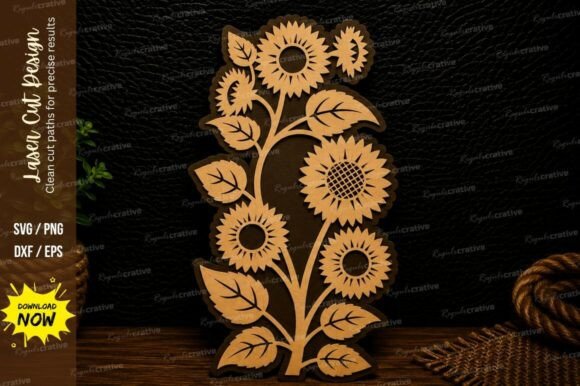 Sunflower Floral Laser Cut Svg Design Review